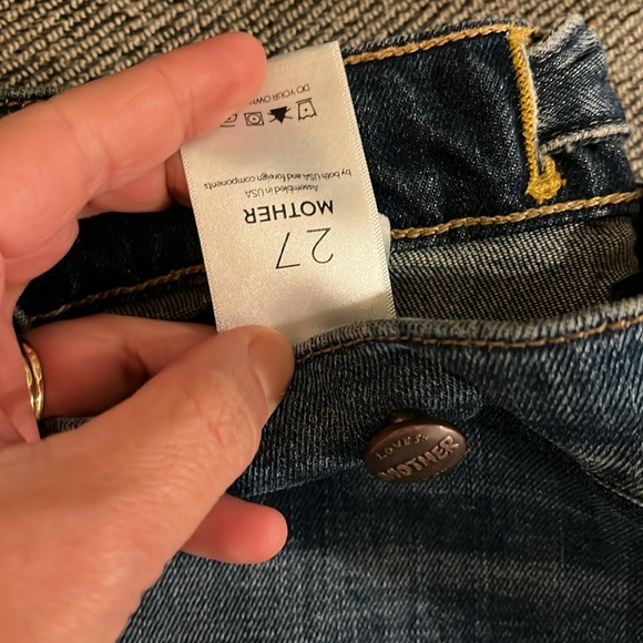 NWT Mother The Loop De Loop Fray Jeans in Just One Sip - Picture 7 of 13